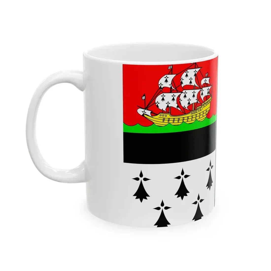 Pavillon de Nantes 20e siecle (France) White Coffee Mug - Go Mug Yourself
