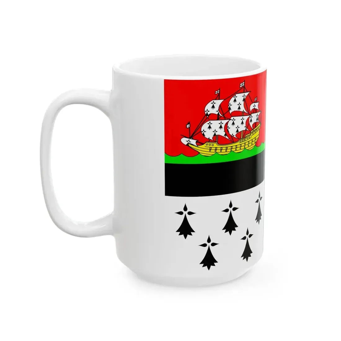 Pavillon de Nantes 20e siecle (France) White Coffee Mug - Go Mug Yourself