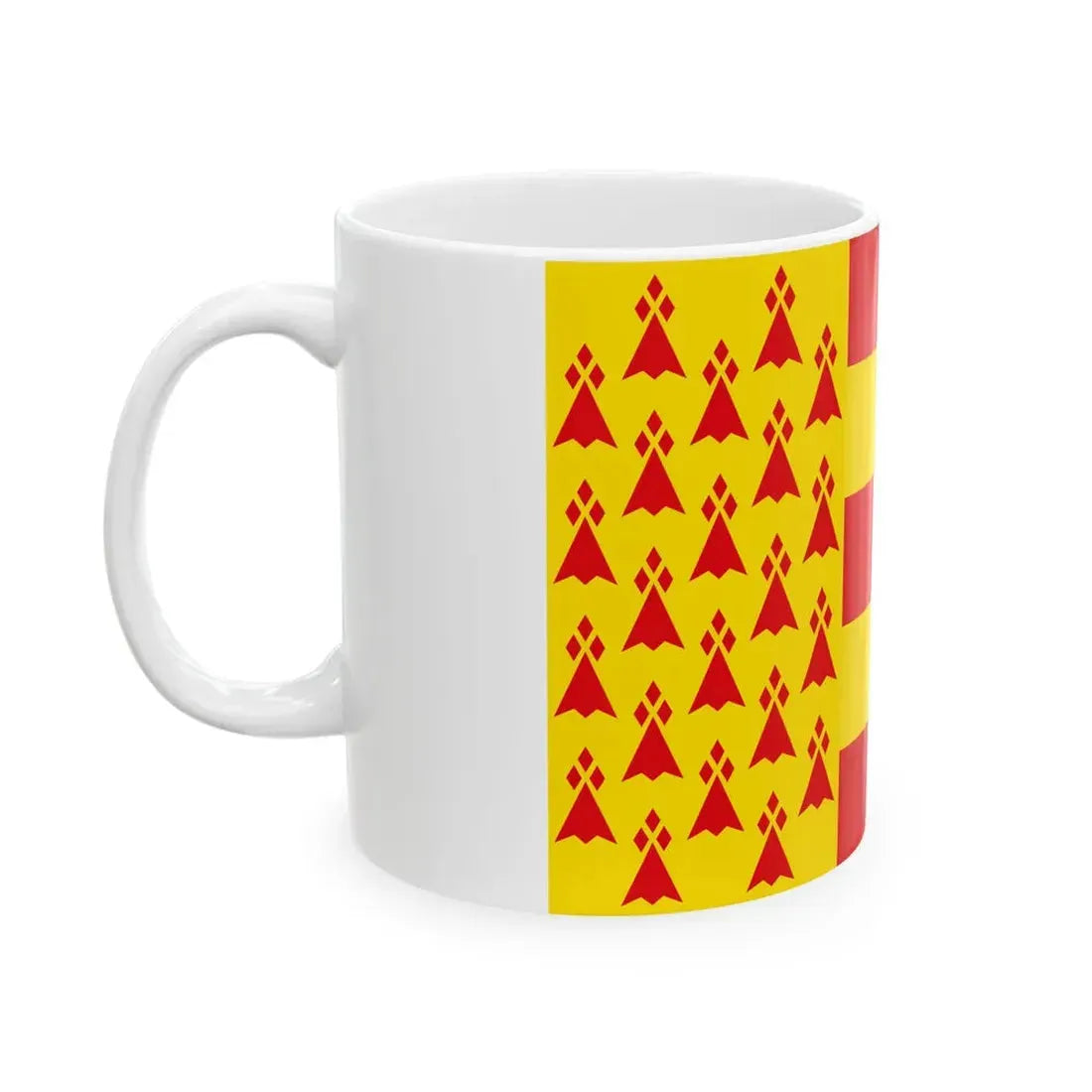 Pays Bigouden traditional district flag (France) White Coffee Mug - Go Mug Yourself