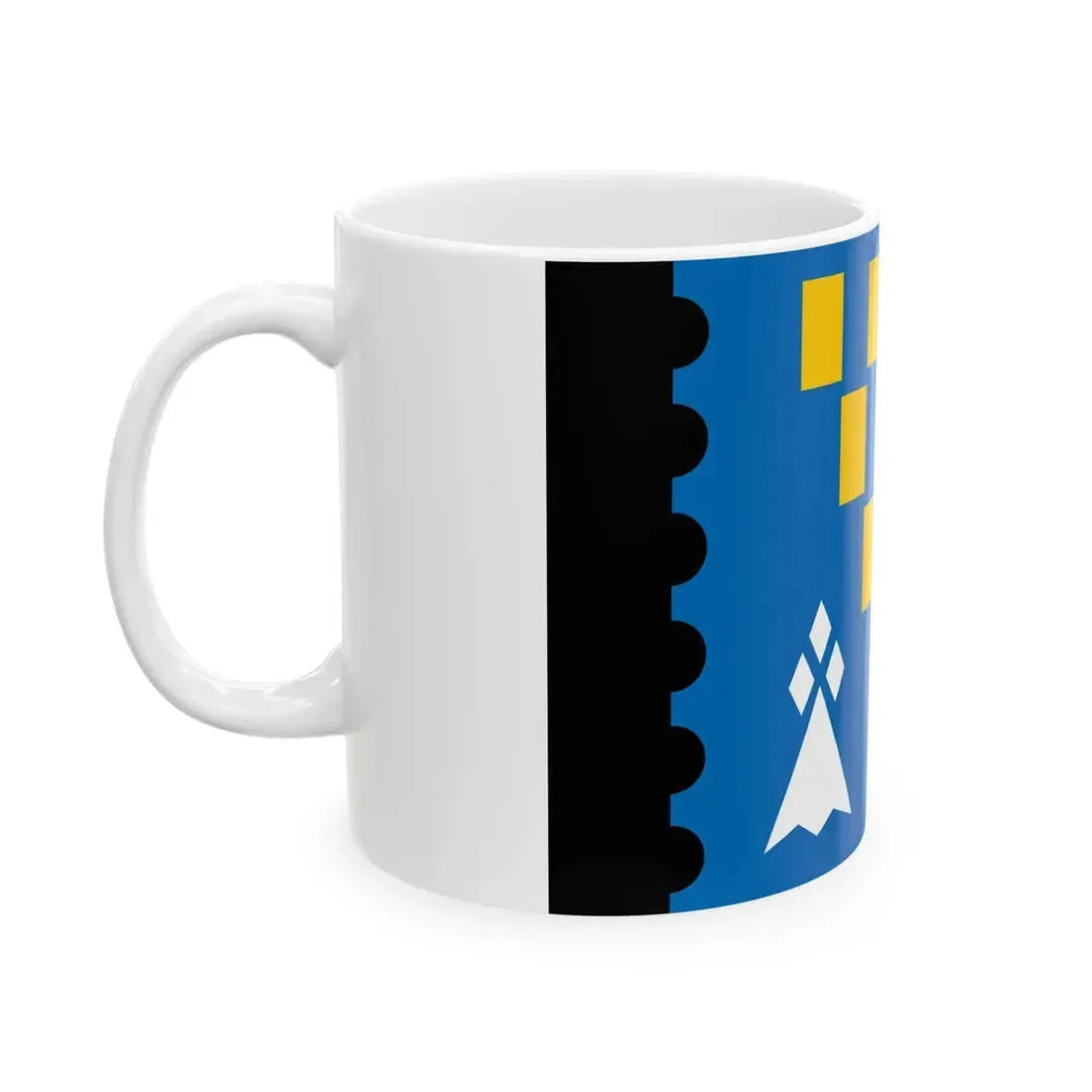 Pays de Baud District Flag (France) White Coffee Mug - Go Mug Yourself