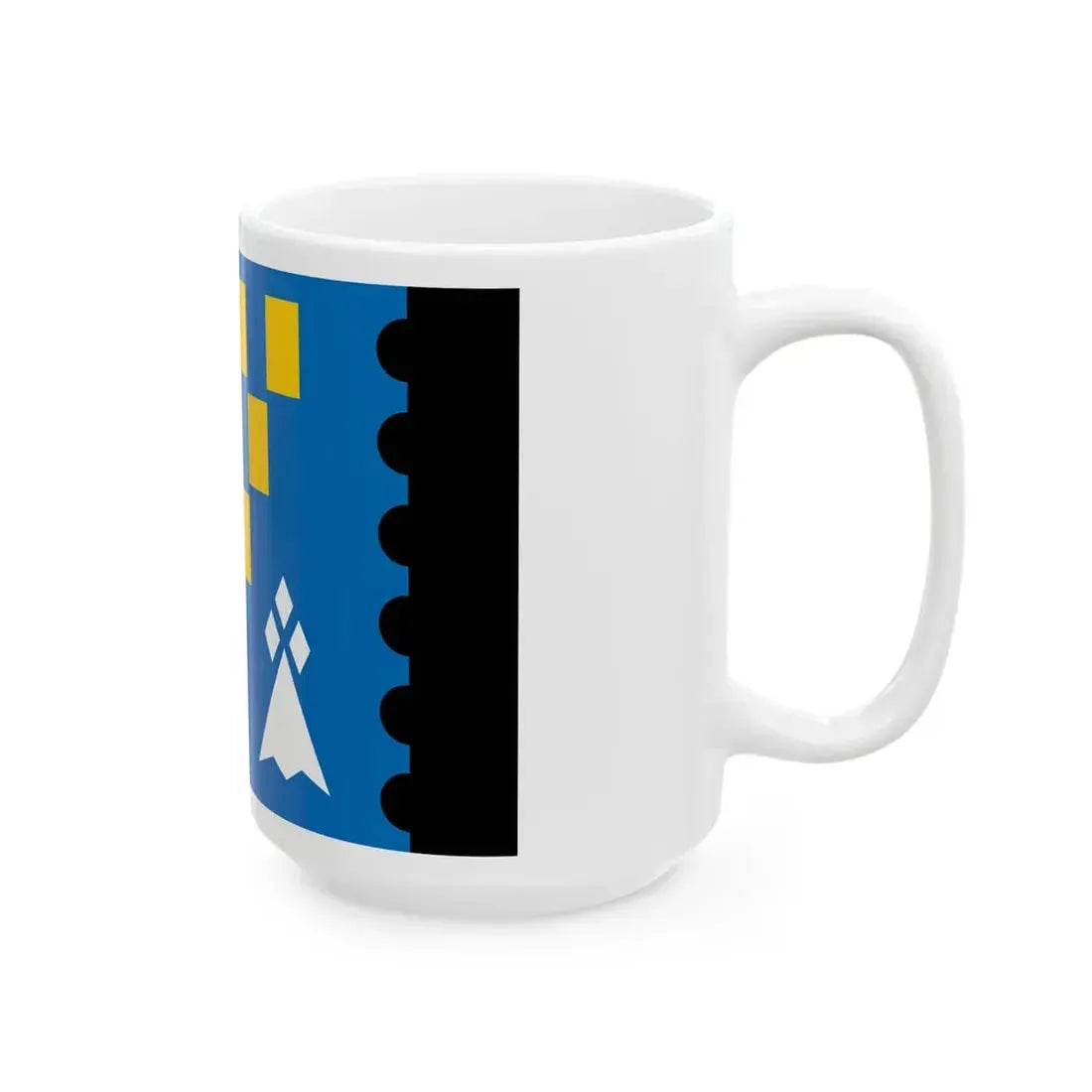 Pays de Baud District Flag (France) White Coffee Mug - Go Mug Yourself