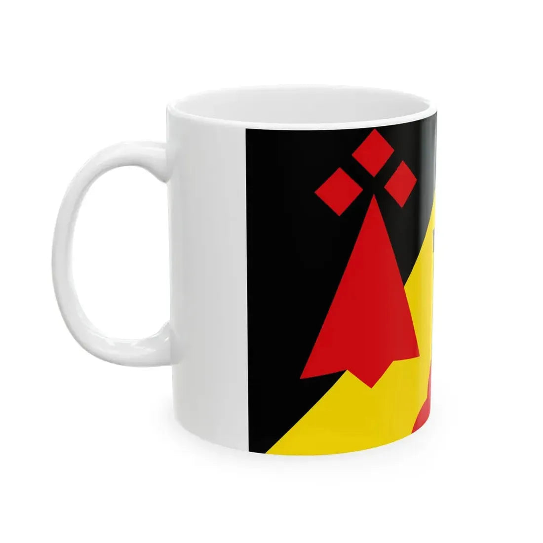 Pays de Calanhel traditional district flag (France) White Coffee Mug - Go Mug Yourself