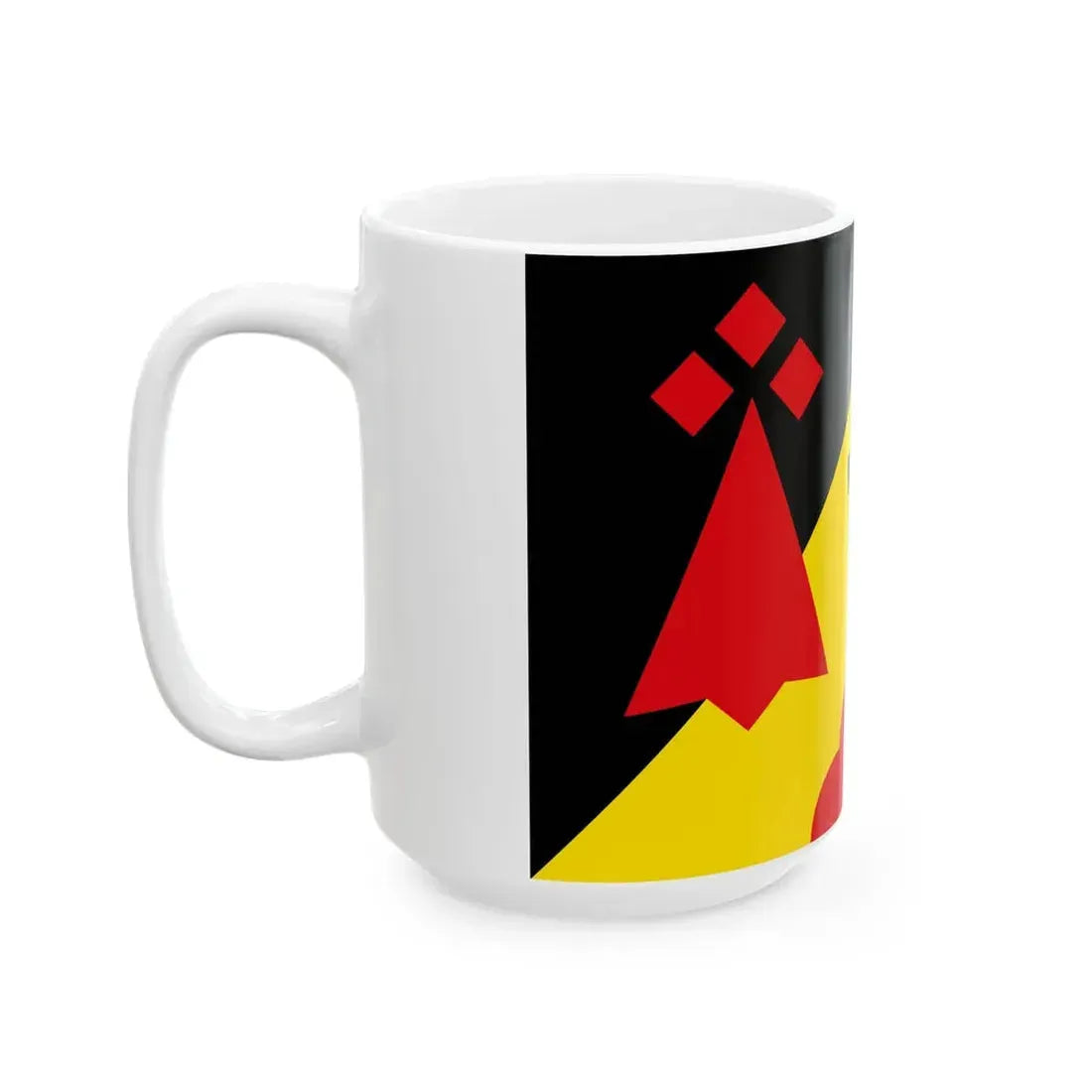 Pays de Calanhel traditional district flag (France) White Coffee Mug - Go Mug Yourself