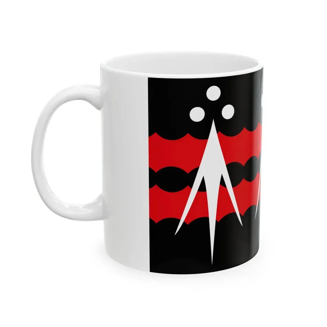 Pays de Lorient traditional district flag (France) White Coffee Mug - Go Mug Yourself