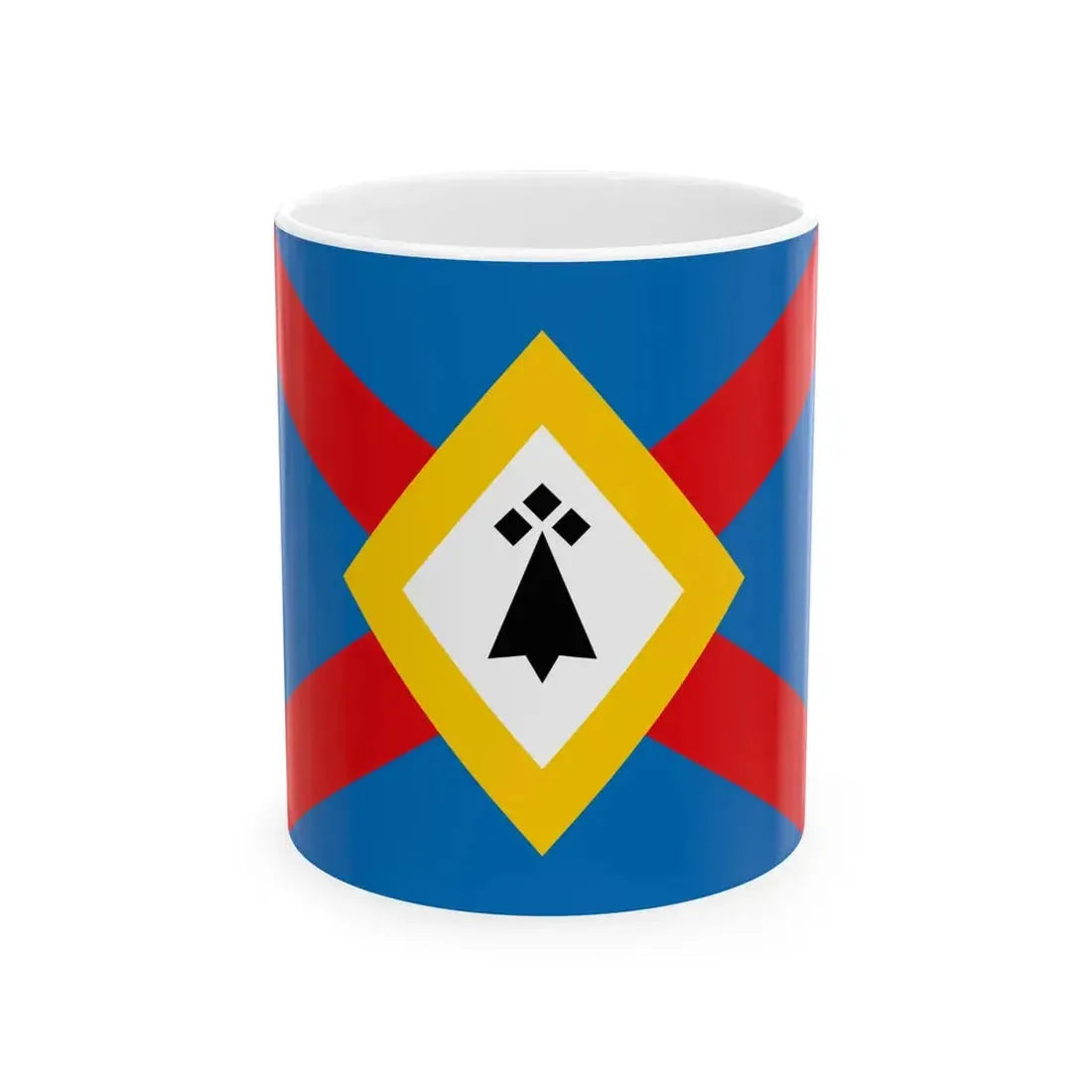 Pays de Loudeac District Flag (France) White Coffee Mug 11oz - Go Mug Yourself