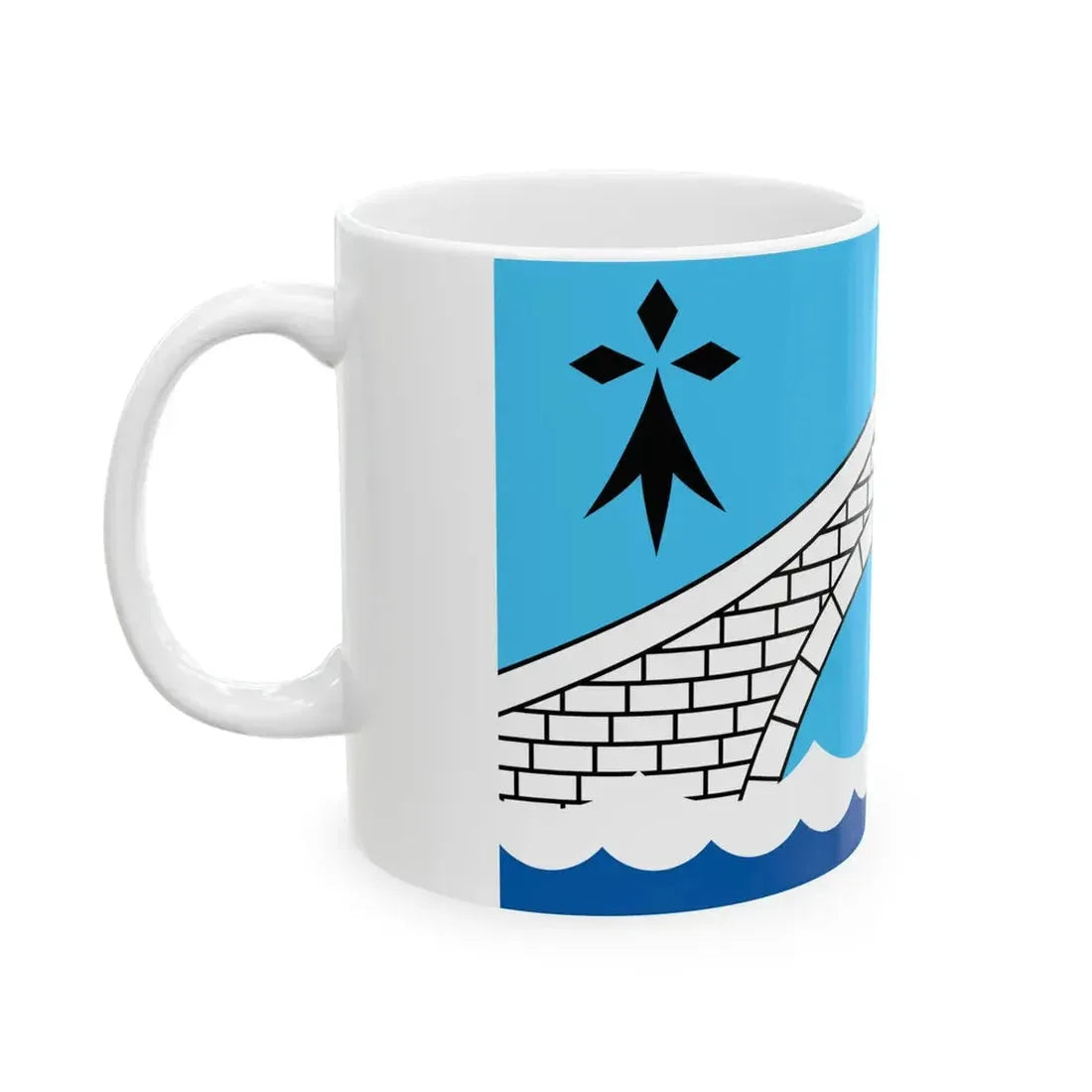 Pays de Pontivy traditional district flag (France) White Coffee Mug - Go Mug Yourself