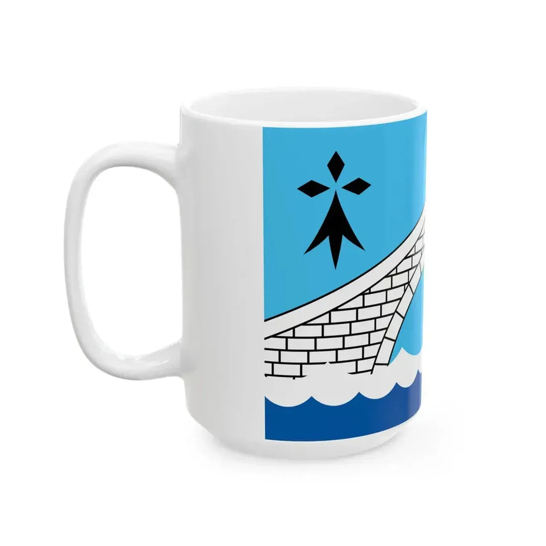 Pays de Pontivy traditional district flag (France) White Coffee Mug - Go Mug Yourself