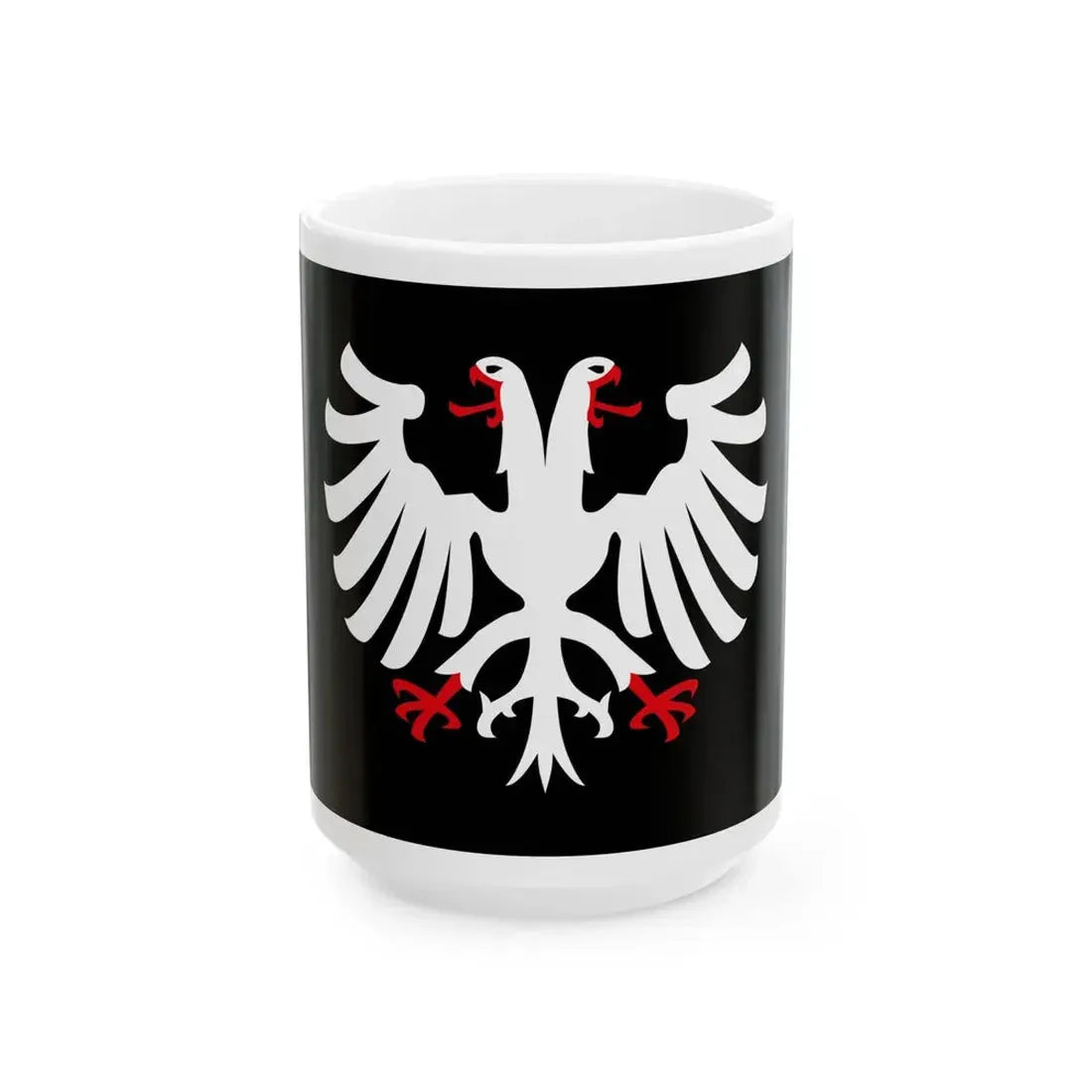 Pays Fouesnantais traditional district flag (France) White Coffee Mug 15oz - Go Mug Yourself