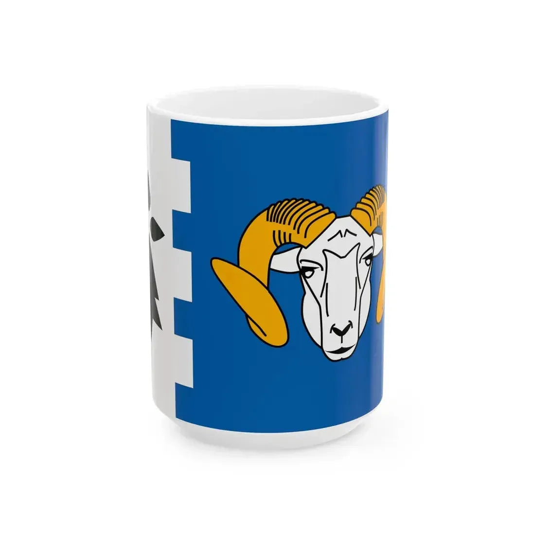 Pays Glazik traditional district flag (France) White Coffee Mug 15oz - Go Mug Yourself