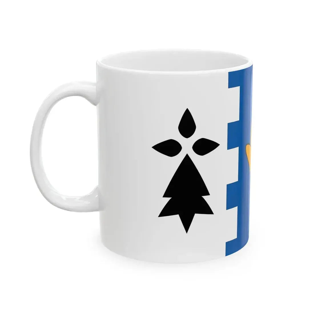 Pays Glazik traditional district flag (France) White Coffee Mug - Go Mug Yourself