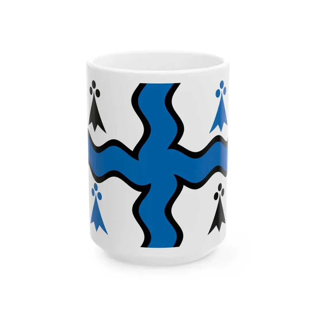 Pays Mitaud District Flag (France) White Coffee Mug 15oz - Go Mug Yourself