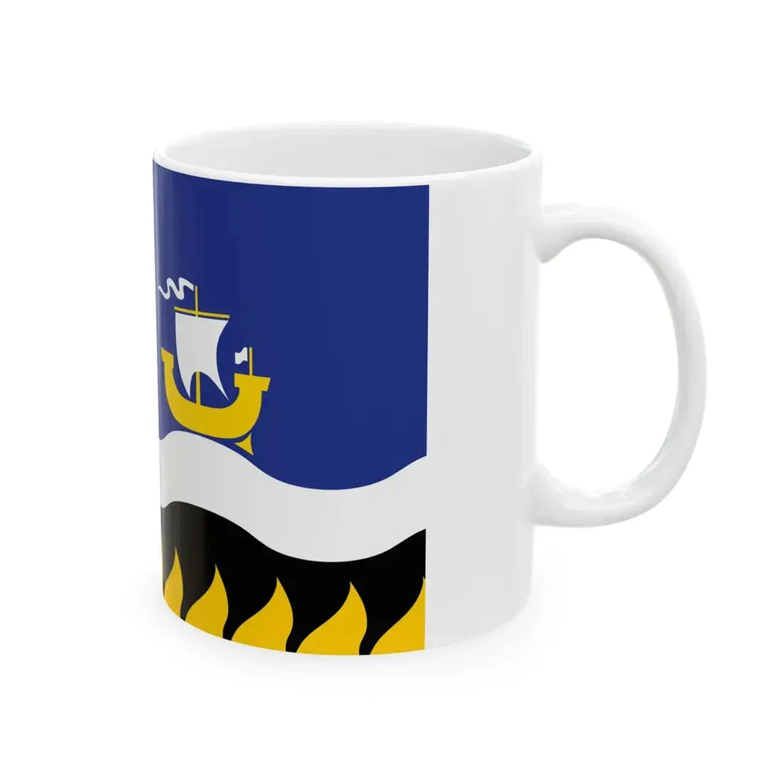 Pays Pagan traditional district flag (France) White Coffee Mug - Go Mug Yourself