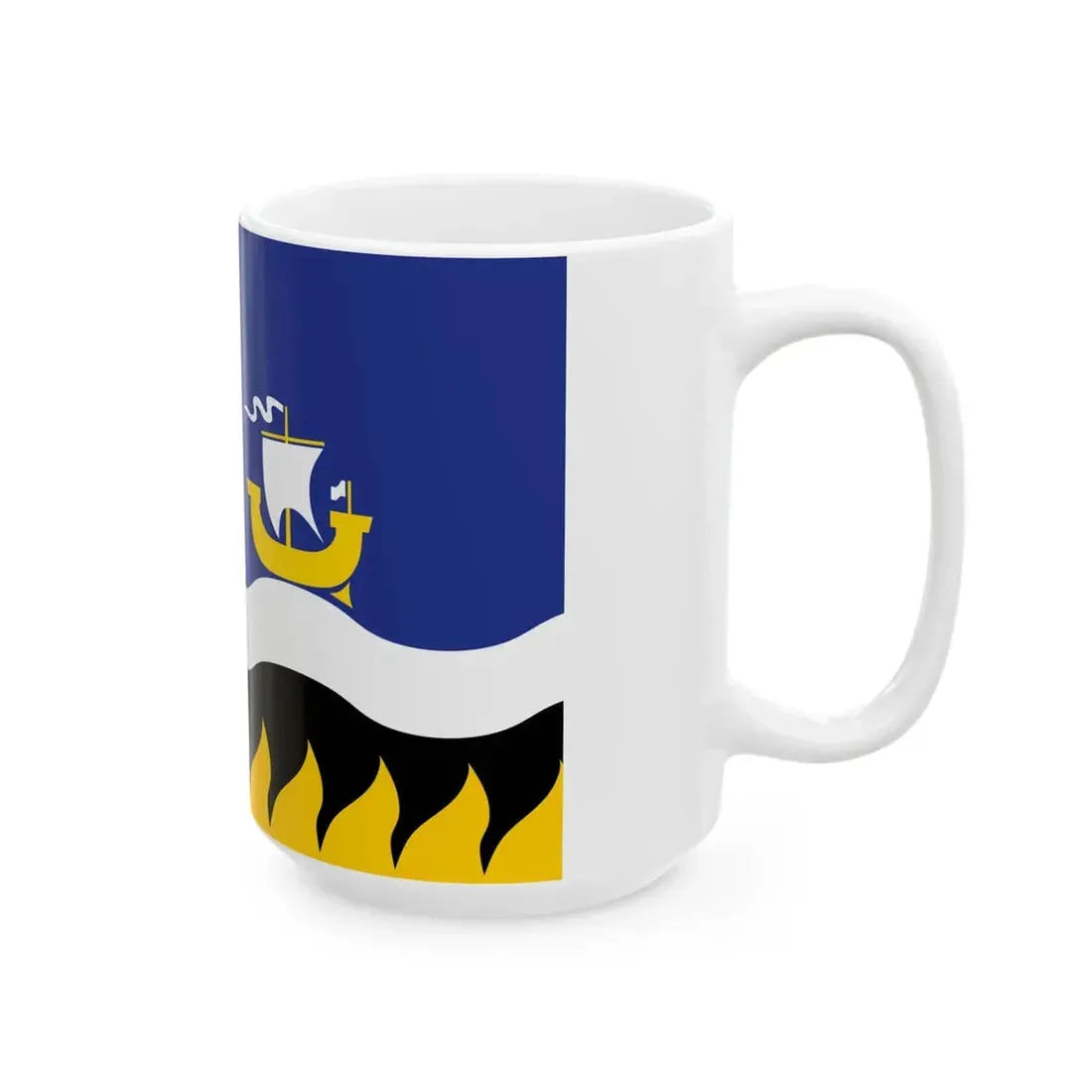 Pays Pagan traditional district flag (France) White Coffee Mug - Go Mug Yourself
