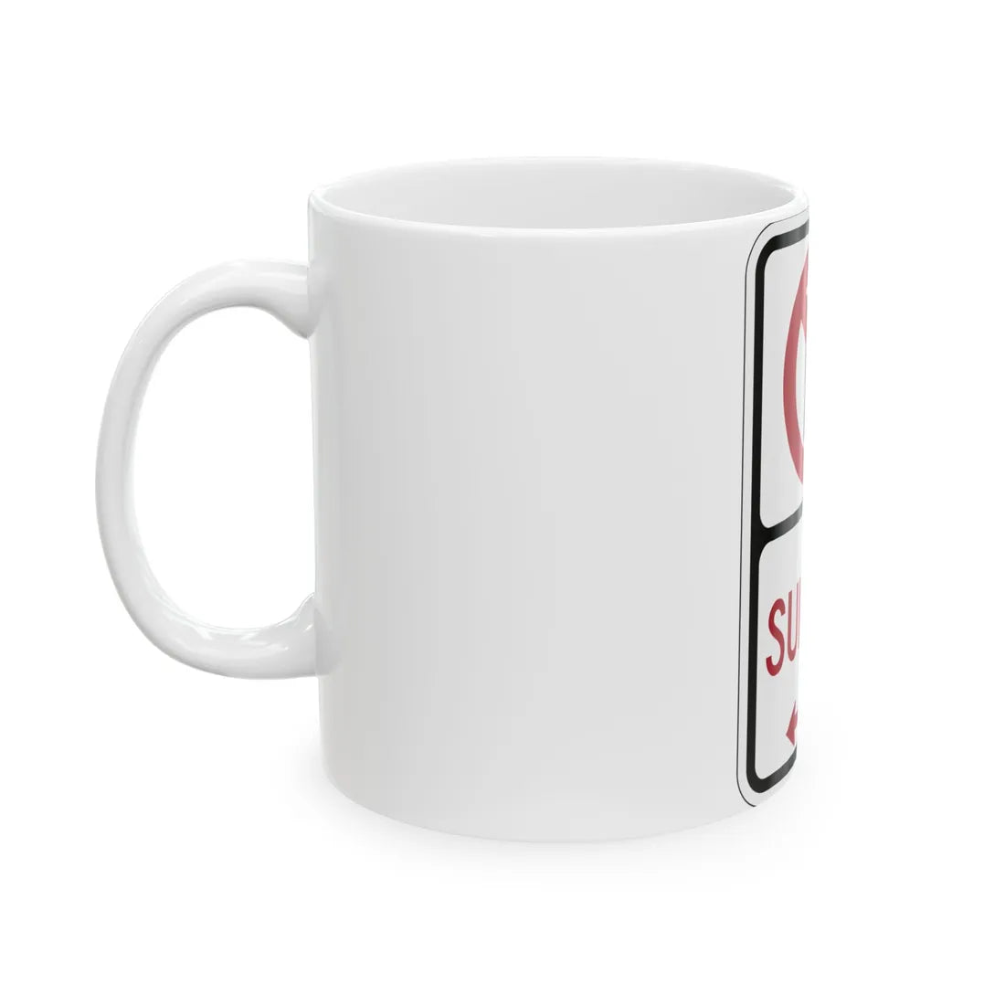 PBOT Road sign P1260R (Oregon) (Road Sign) White Coffee Mug - Go Mug Yourself