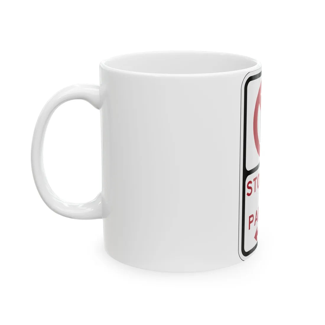 PBOT Road sign P1300L (Oregon) (Road Sign) White Coffee Mug - Go Mug Yourself