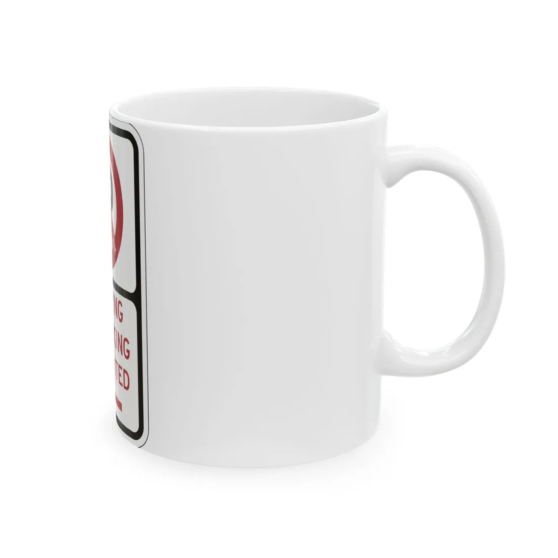 PBOT Road sign P1305L (Oregon) (Road Sign) White Coffee Mug - Go Mug Yourself