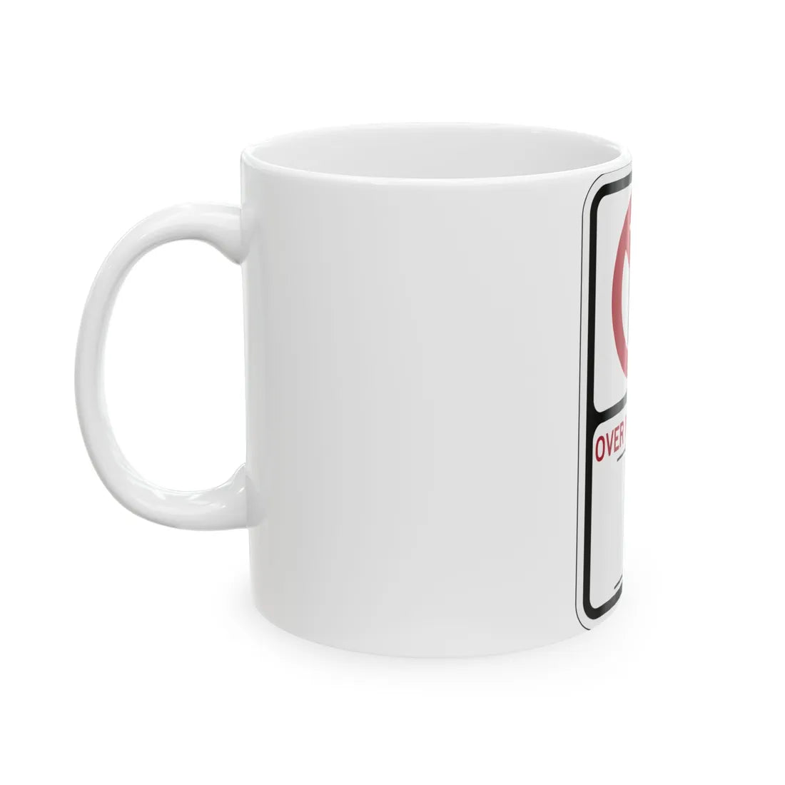 PBOT Road sign P1350 (Oregon) (Road Sign) White Coffee Mug - Go Mug Yourself