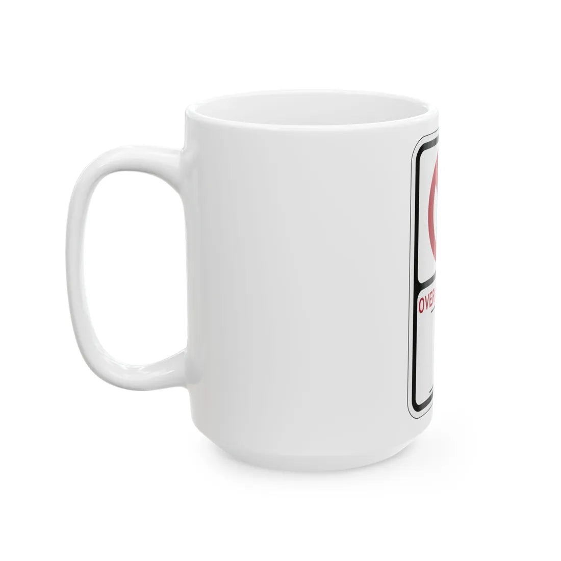 PBOT Road sign P1350 (Oregon) (Road Sign) White Coffee Mug - Go Mug Yourself