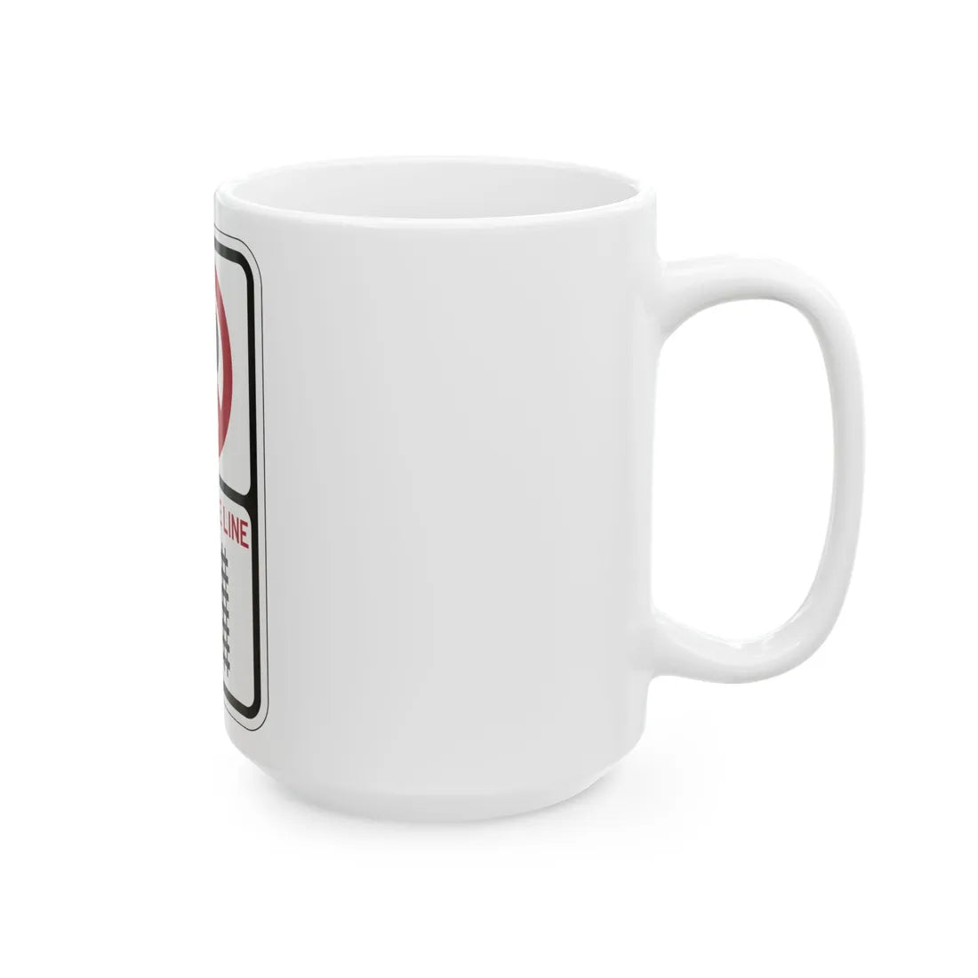 PBOT Road sign P1350 (Oregon) (Road Sign) White Coffee Mug - Go Mug Yourself