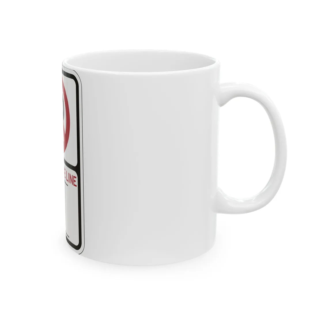 PBOT Road sign P1351 (Oregon) (Road Sign) White Coffee Mug - Go Mug Yourself