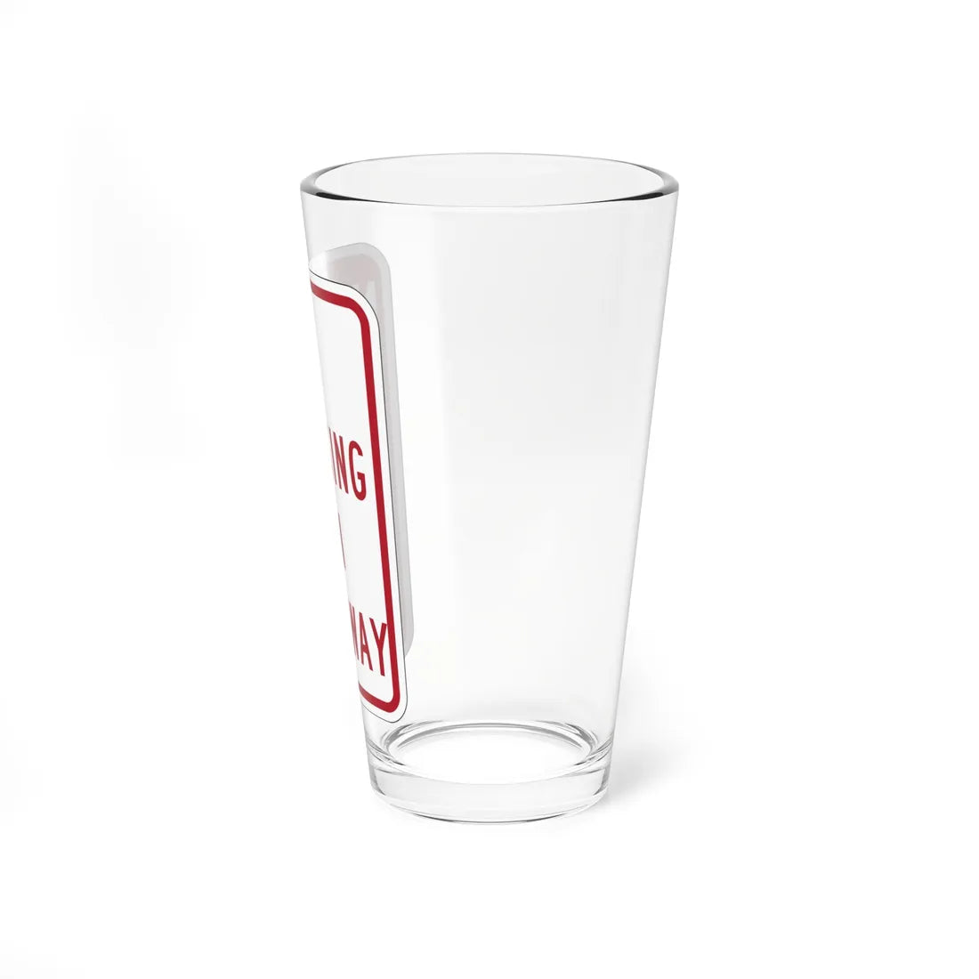 PBOT Road sign P1800 (Oregon) (Road Sign) Pint Glass 16oz - Go Mug Yourself