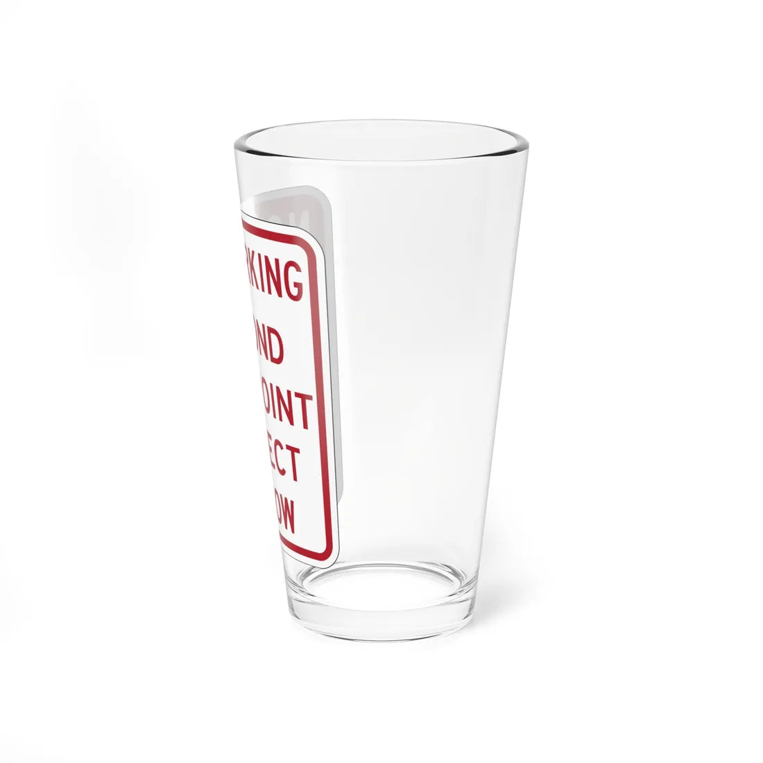 PBOT Road sign P1880 (Oregon) (Road Sign) Pint Glass 16oz - Go Mug Yourself