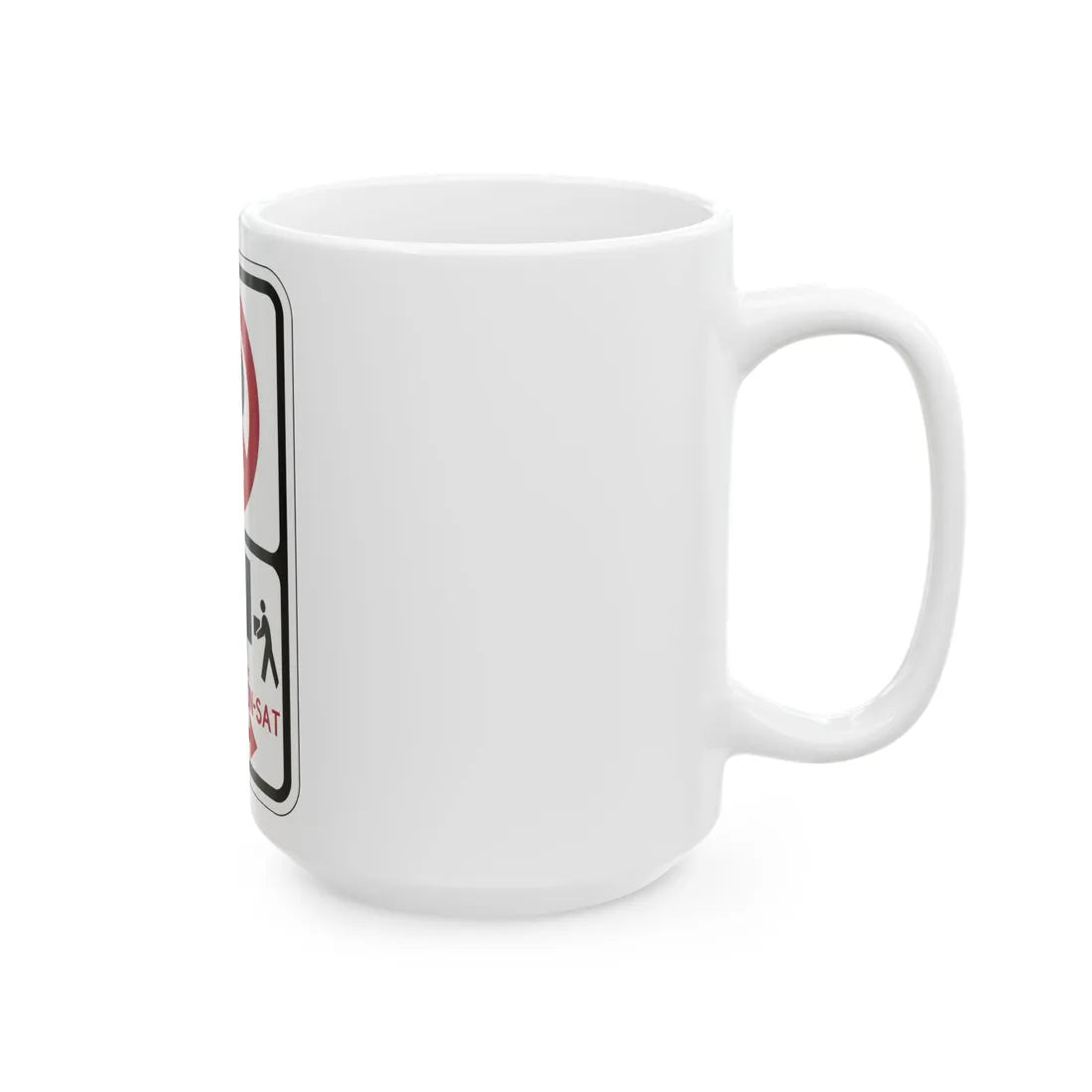PBOT Road sign P2020R (Oregon) (Road Sign) White Coffee Mug - Go Mug Yourself