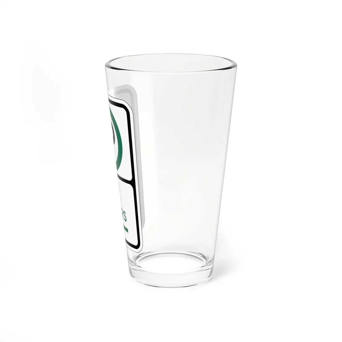PBOT Road sign P3800L (Oregon) (Road Sign) Pint Glass 16oz - Go Mug Yourself