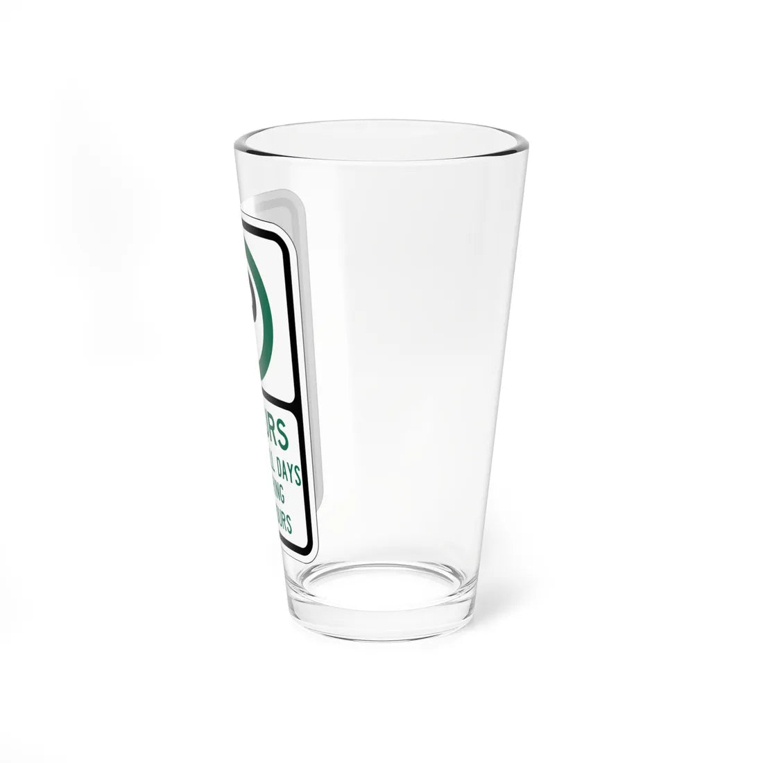 PBOT Road sign P3801 (Oregon) (Road Sign) Pint Glass 16oz - Go Mug Yourself