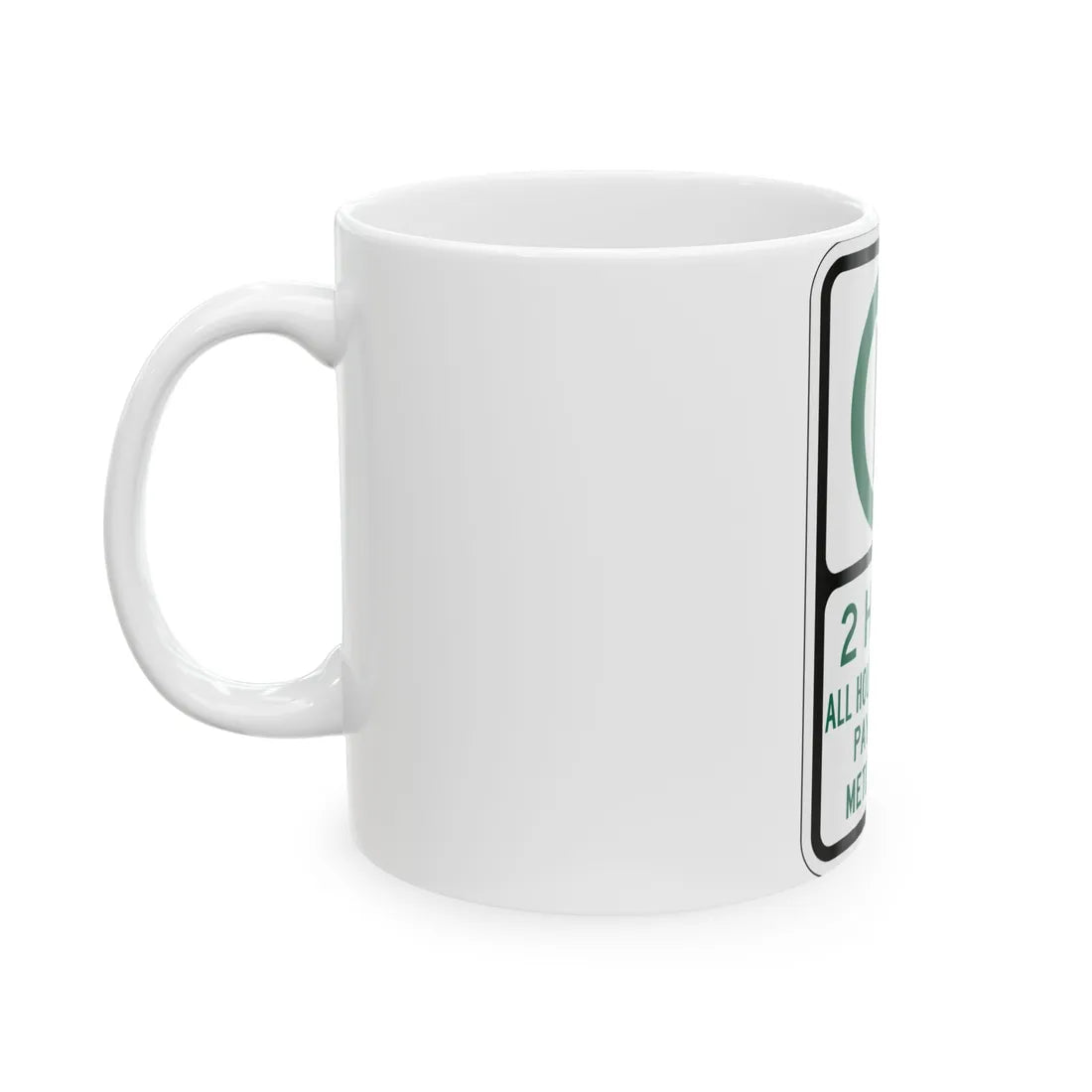 PBOT Road sign P3801 (Oregon) (Road Sign) White Coffee Mug - Go Mug Yourself
