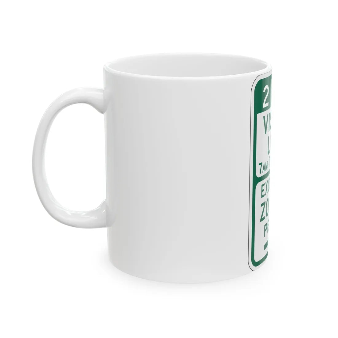 PBOT Road sign P4452R (Oregon) (Road Sign) White Coffee Mug - Go Mug Yourself