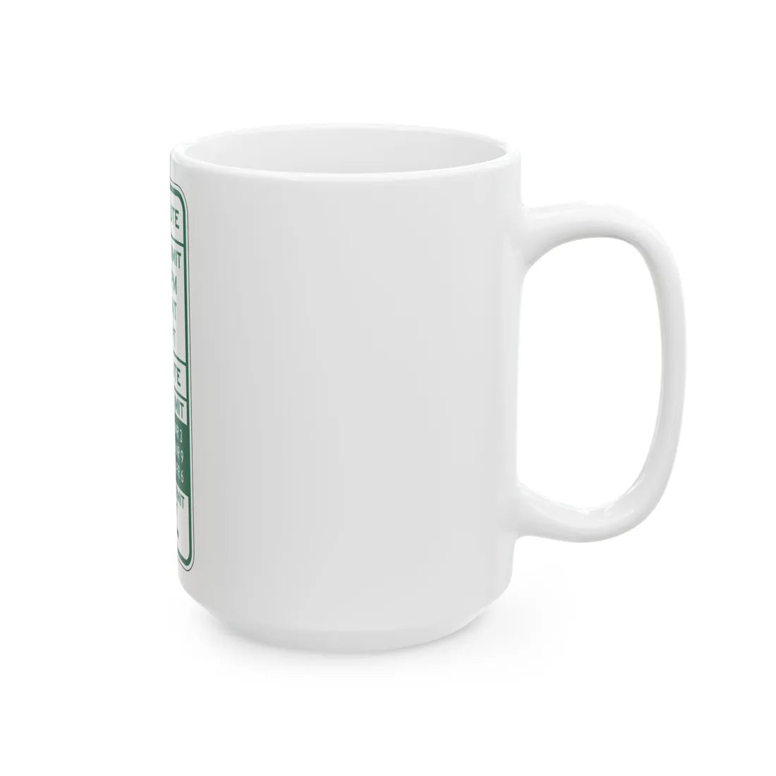 PBOT Road sign P4453L (Oregon) (Road Sign) White Coffee Mug - Go Mug Yourself