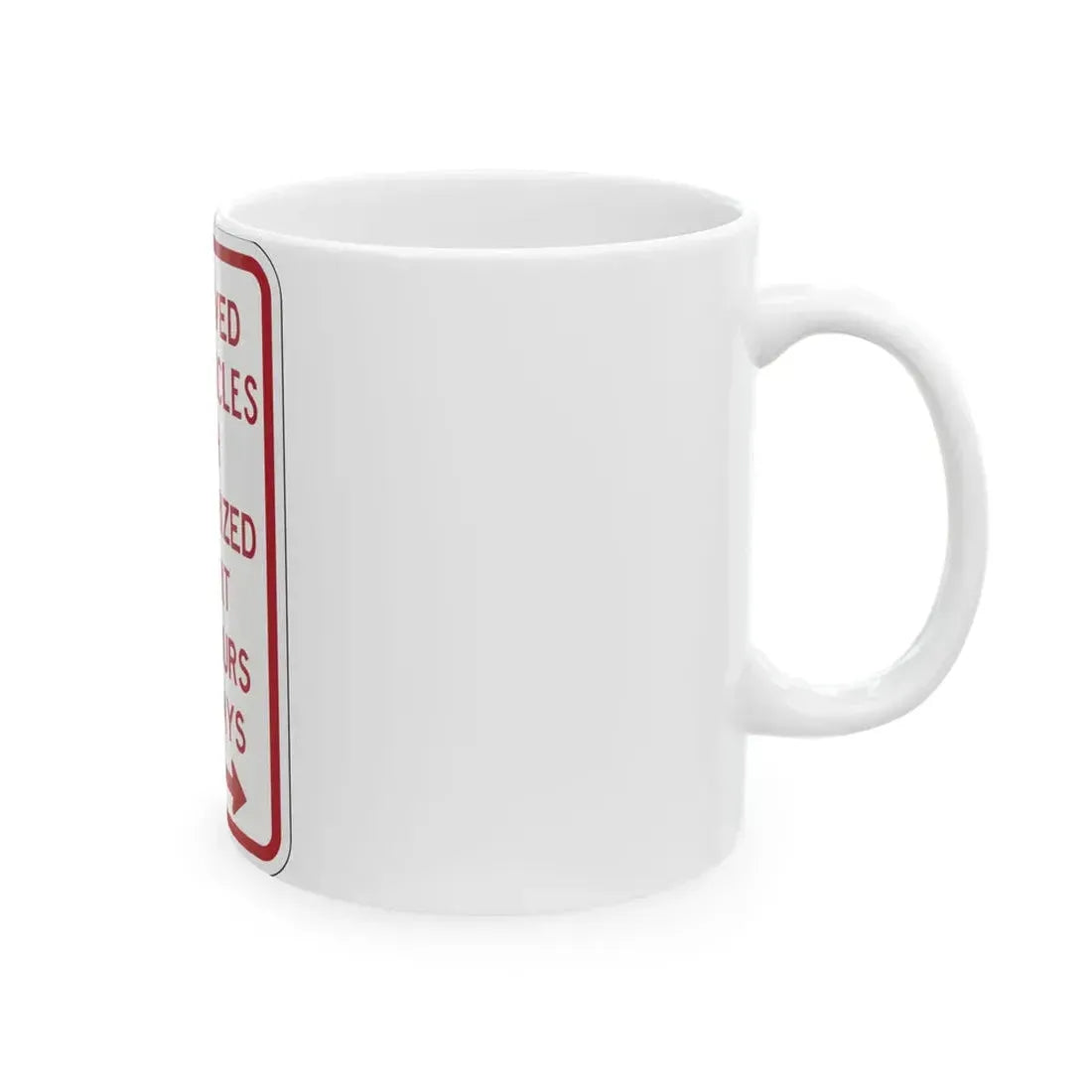 PBOT Road sign P4457D (Oregon) (Road Sign) White Coffee Mug - Go Mug Yourself