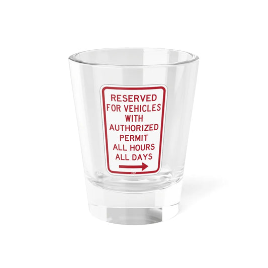 PBOT Road sign P4457R (Oregon) (Road Sign) Shot Glass 1.5oz 1.5oz - Go Mug Yourself