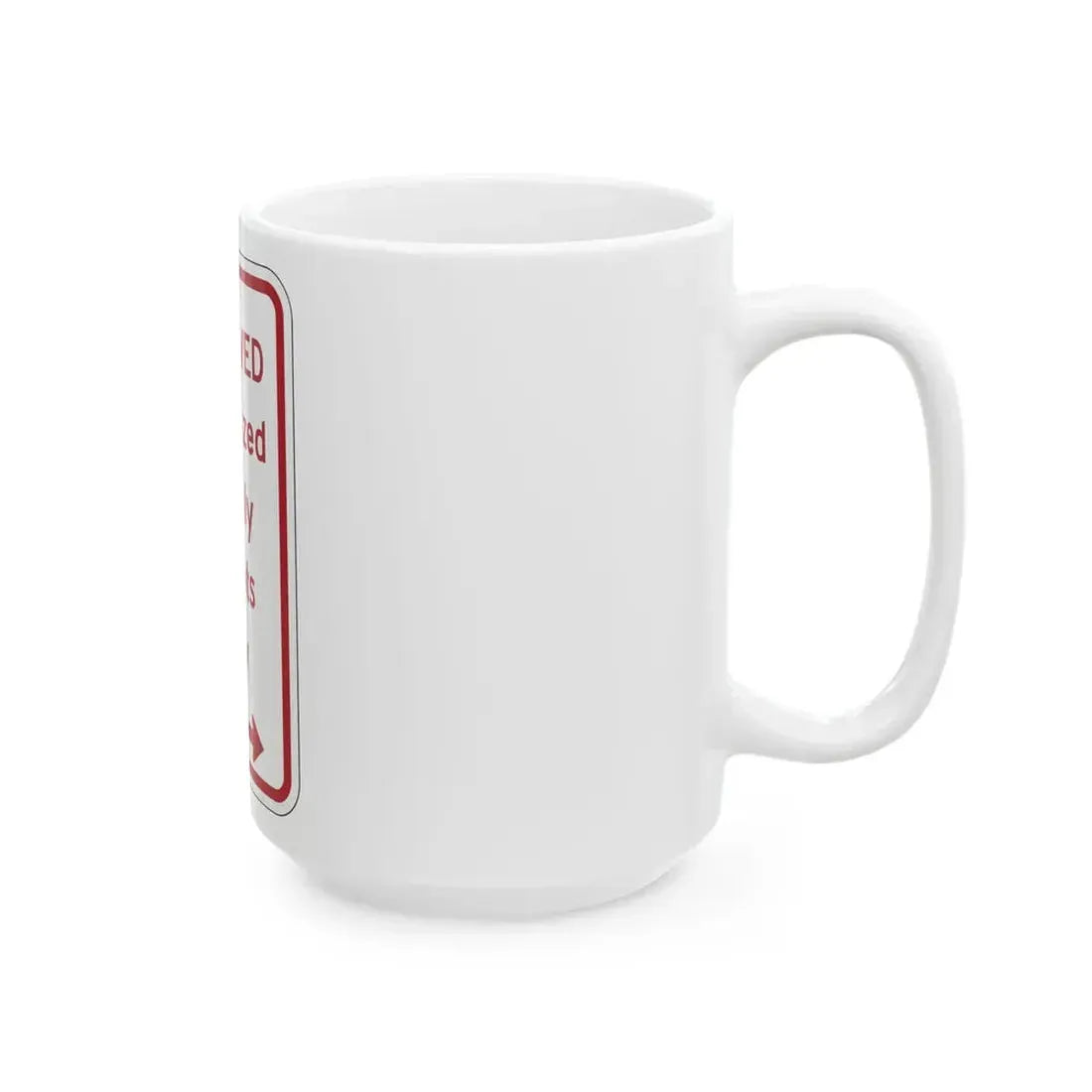 PBOT Road sign P4458D (Oregon) (Road Sign) White Coffee Mug - Go Mug Yourself