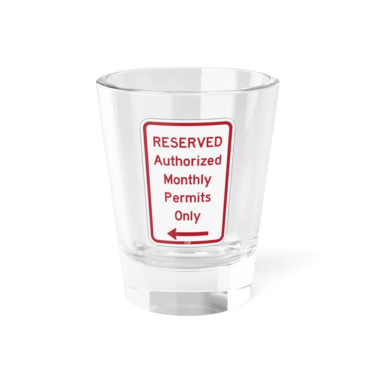 PBOT Road sign P4458L (Oregon) (Road Sign) Shot Glass 1.5oz 1.5oz - Go Mug Yourself