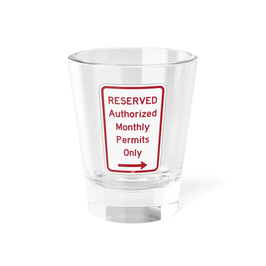 PBOT Road sign P4458R (Oregon) (Road Sign) Shot Glass 1.5oz 1.5oz - Go Mug Yourself