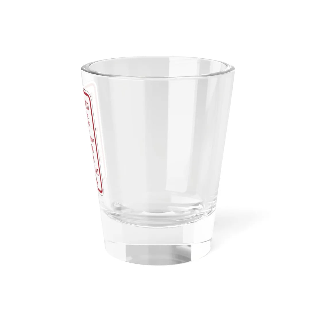 PBOT Road sign P4459R (Oregon) (Road Sign) Shot Glass 1.5oz - Go Mug Yourself