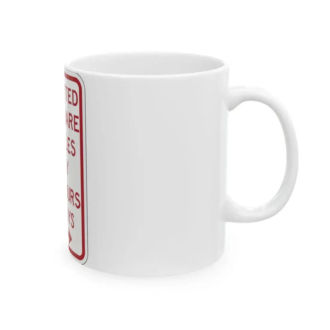 PBOT Road sign P4500L (Oregon) (Road Sign) White Coffee Mug - Go Mug Yourself