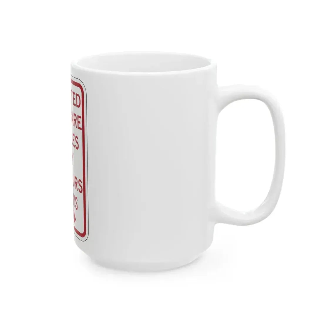 PBOT Road sign P4500R (Oregon) (Road Sign) White Coffee Mug - Go Mug Yourself