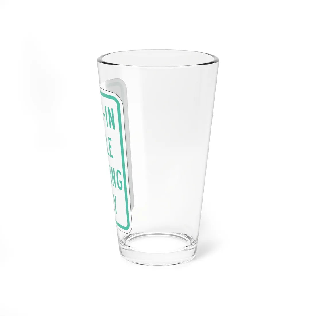 PBOT Road sign P4645 (Oregon) (Road Sign) Pint Glass 16oz - Go Mug Yourself