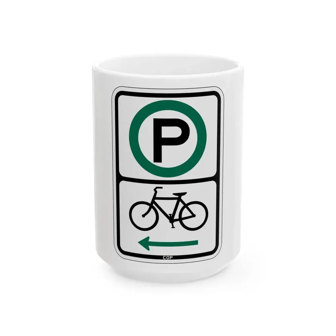 PBOT Road sign P4650L (Oregon) (Road Sign) White Coffee Mug 15oz - Go Mug Yourself
