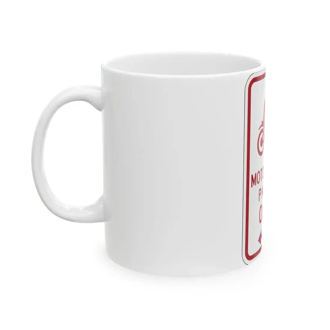 PBOT Road sign P4655R (Oregon) (Road Sign) White Coffee Mug - Go Mug Yourself
