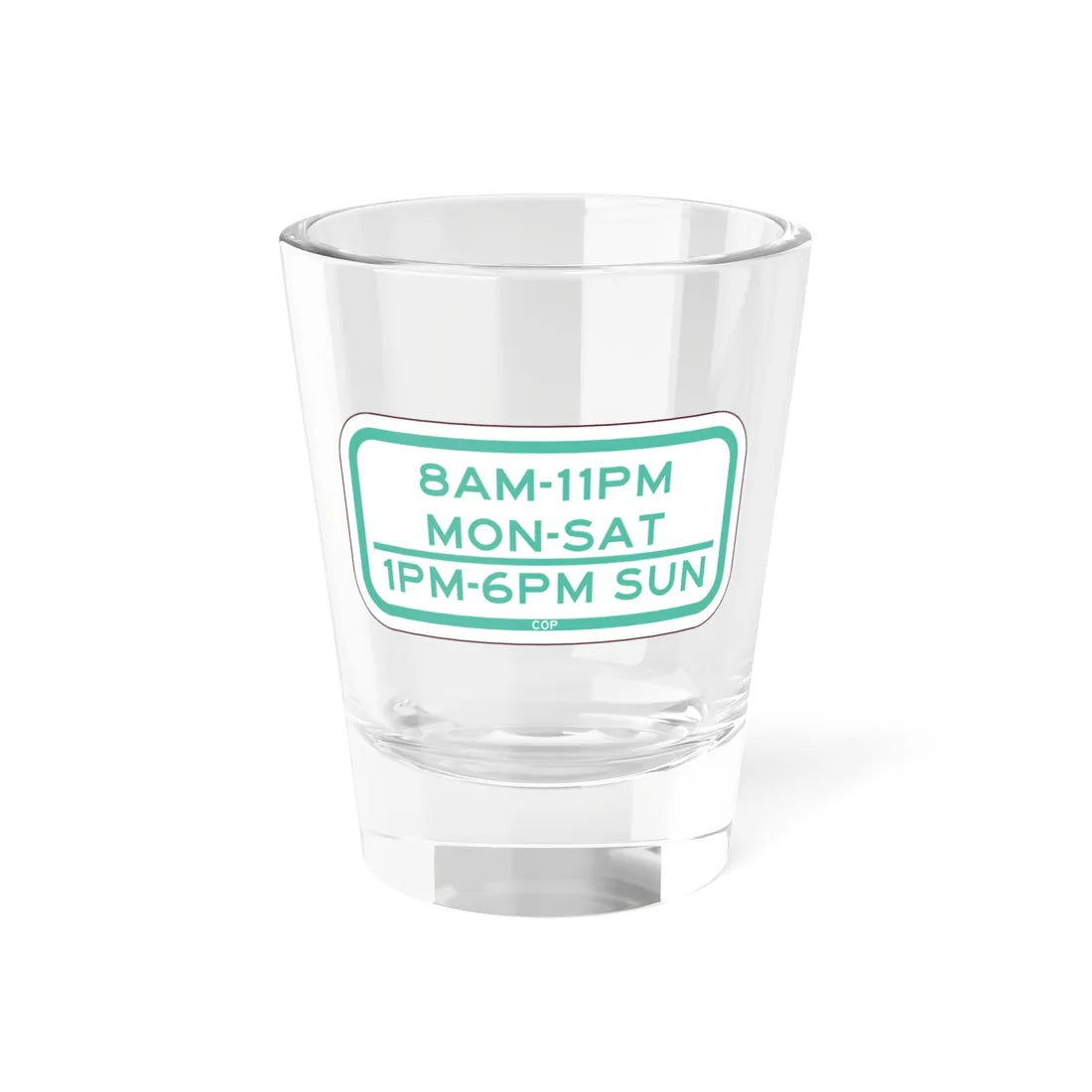 PBOT Road sign P4690 (Oregon) (Road Sign) Shot Glass 1.5oz 1.5oz - Go Mug Yourself