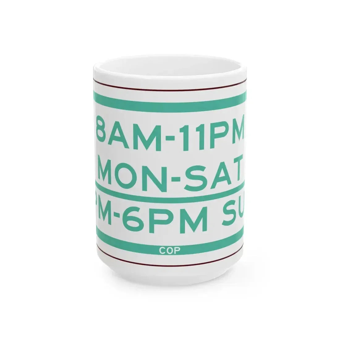 PBOT Road sign P4690 (Oregon) (Road Sign) White Coffee Mug 15oz - Go Mug Yourself