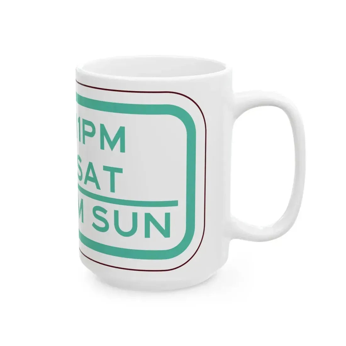 PBOT Road sign P4690 (Oregon) (Road Sign) White Coffee Mug - Go Mug Yourself