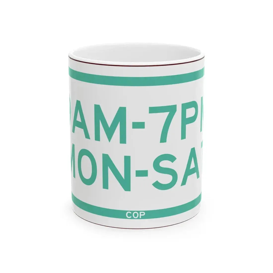 PBOT Road sign P4701 (Oregon) (Road Sign) White Coffee Mug 11oz - Go Mug Yourself