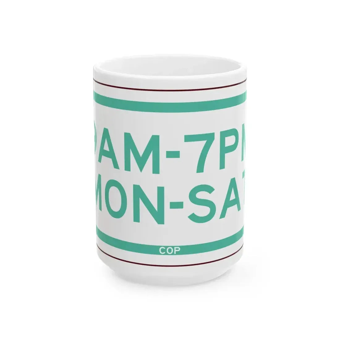 PBOT Road sign P4701 (Oregon) (Road Sign) White Coffee Mug 15oz - Go Mug Yourself