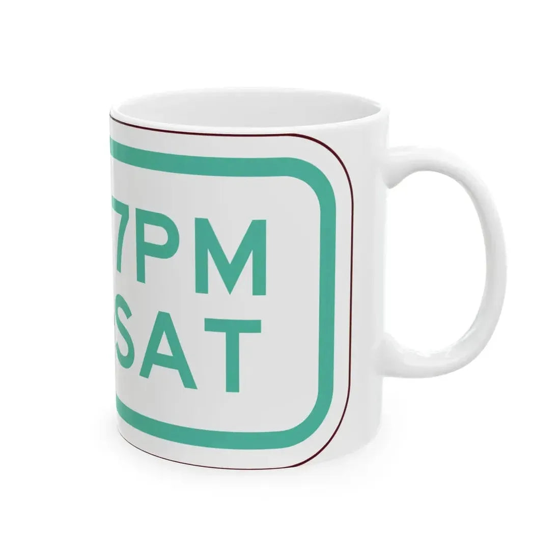 PBOT Road sign P4701 (Oregon) (Road Sign) White Coffee Mug - Go Mug Yourself
