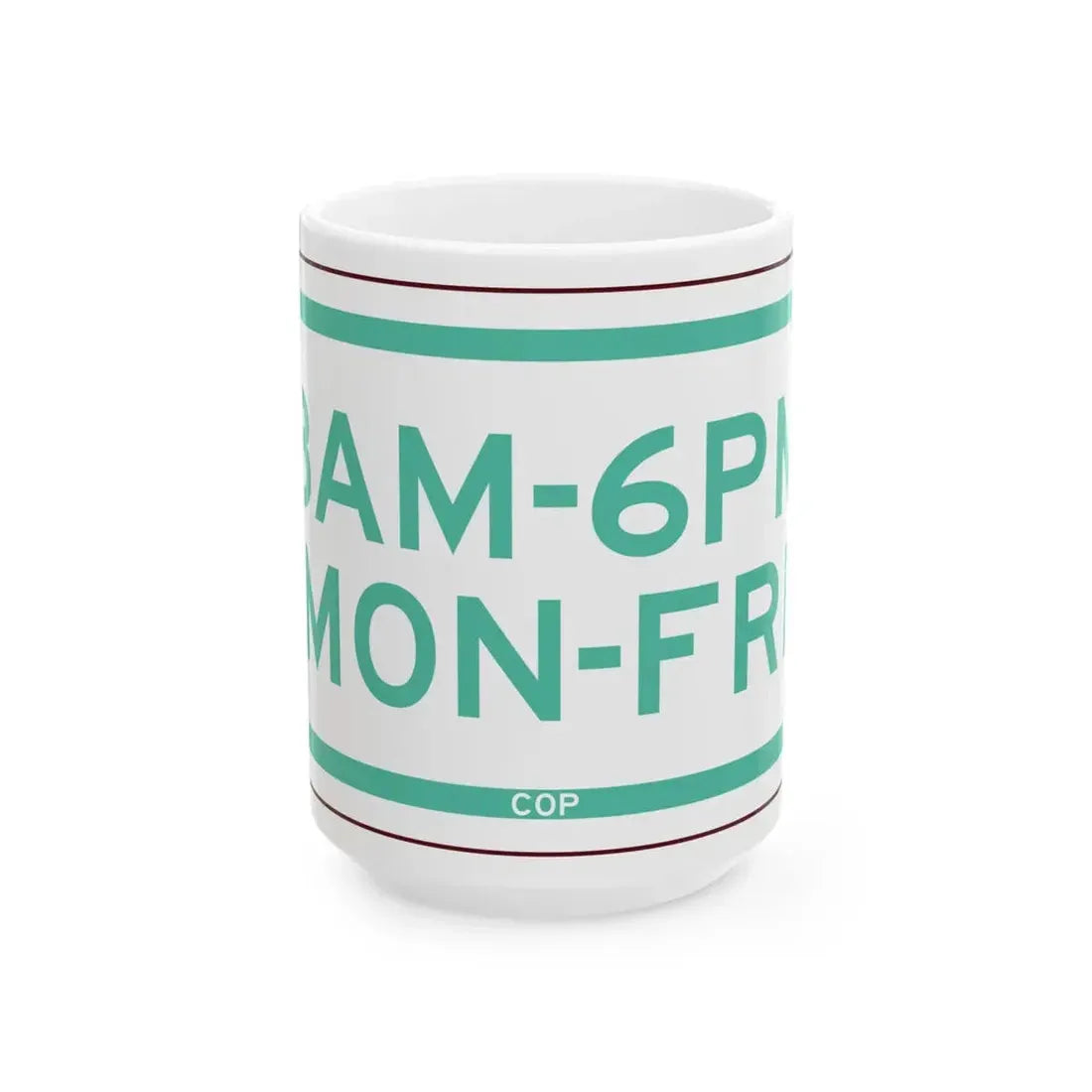 PBOT Road sign P4702 (Oregon) (Road Sign) White Coffee Mug 15oz - Go Mug Yourself